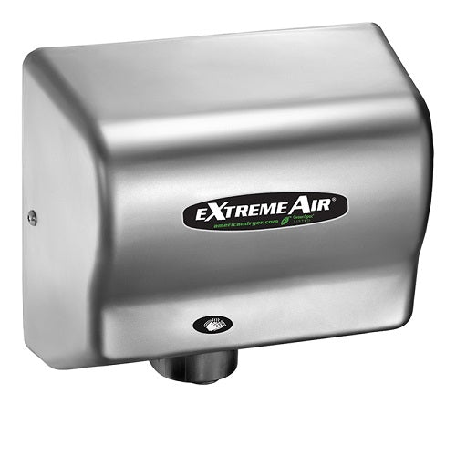 AMERICAN DRYER® GXT9-SS eXtremeAir® HAND DRYER - Brushed Stainless Steel Auto High Speed Heated Universal Voltage