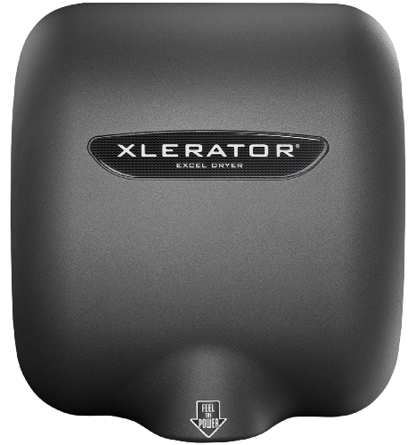 XLERATOR® XL-GR Hand Dryer - Textured Graphite Epoxy on Zinc Alloy High Speed Automatic Surface-Mounted