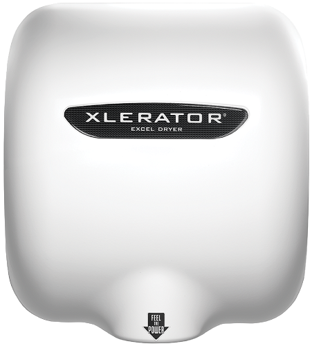 XLERATOR® XL-W Hand Dryer - White Epoxy on Zinc Alloy High Speed Automatic Surface-Mounted